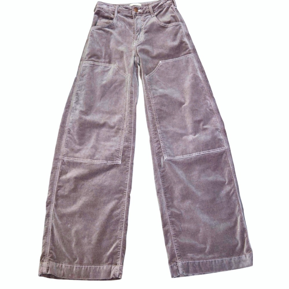 Women's Pilcro Size 23 Corduroy Wide Leg Carpenter Pants High Rise